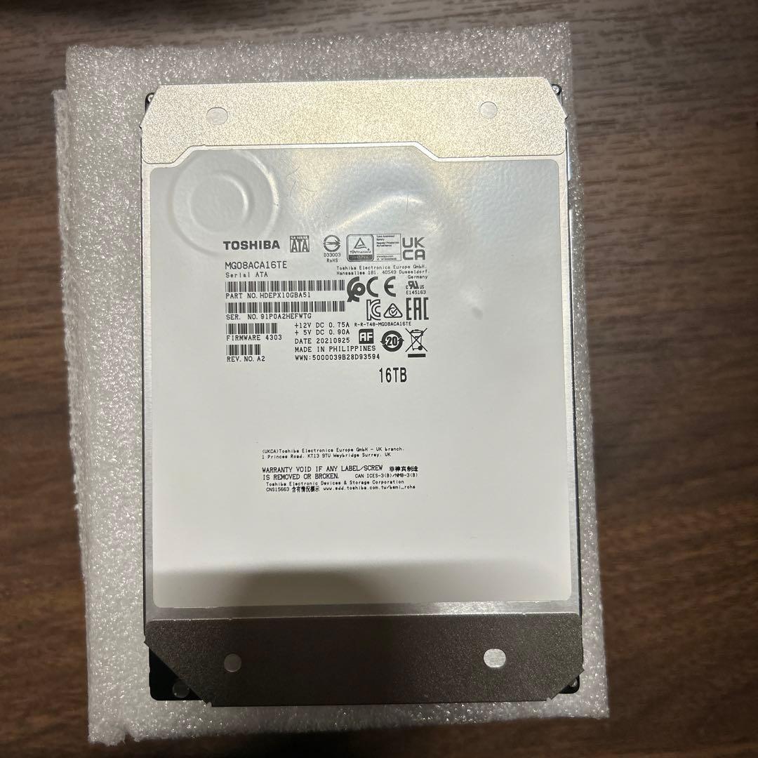TOSHIBA MG08ACA16TE 3.5インチ内蔵HDD