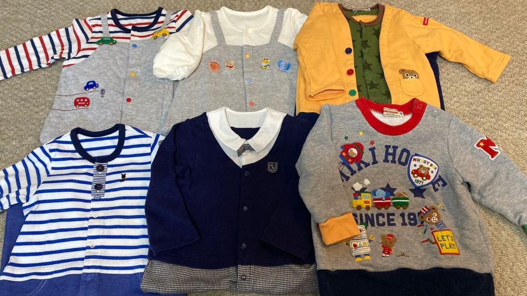 ミキハウス カバーオール、シューズ等 まとめ売り 80