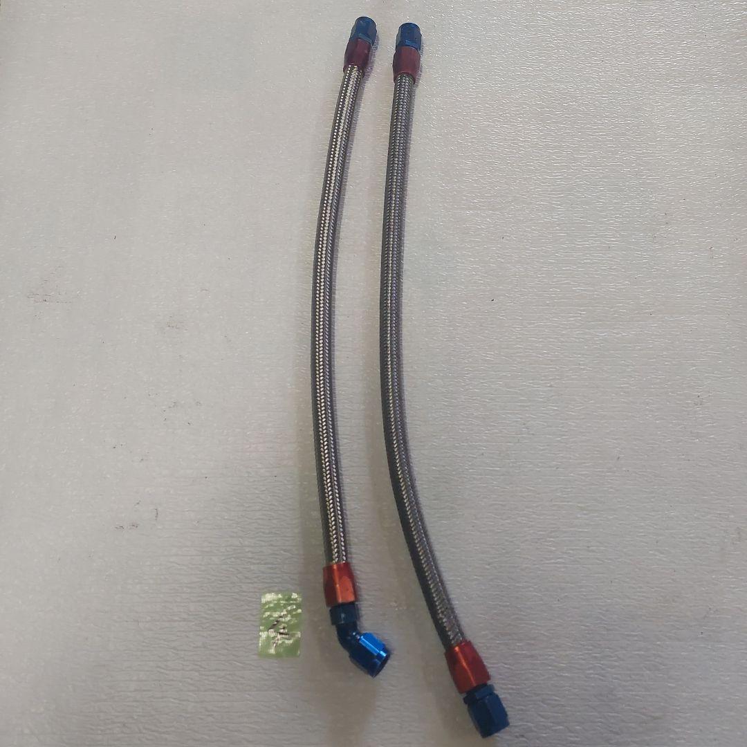 CBX400F/550F アールズオイルクーラーメッシュホース④