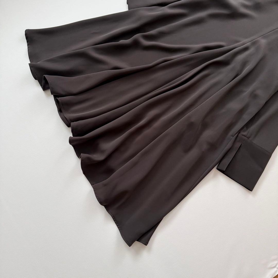 4.2万円✨エンフォルド　ワイドカフドレス　ロング　洗濯できる　春秋ワンピース