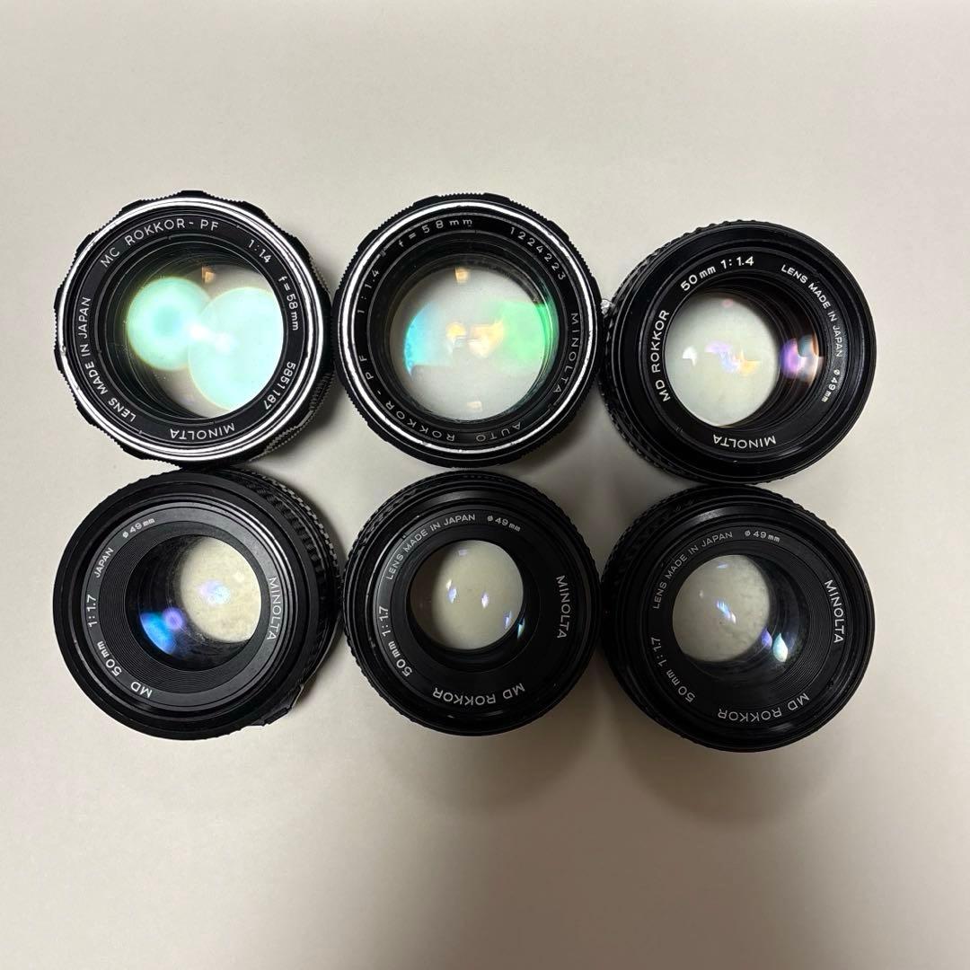 【まとめ売り①】MINOLTA、Konicaなどオールドレンズ24点
