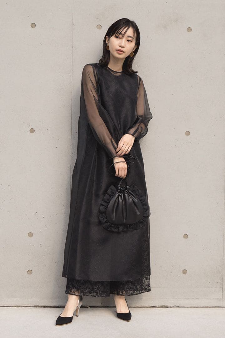 ＊美品＊kaene シアーレイヤードオールインワン