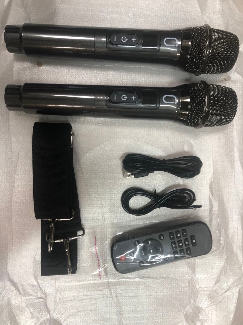 JYX S55カラオケセット ワイヤレスマイク×2 スピーカーBluetooth