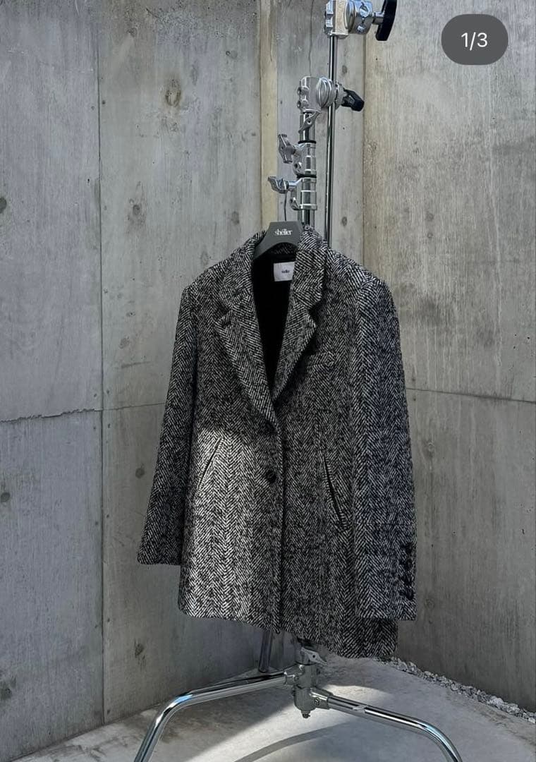 sheller シェリエ　オーバーサイズジャケットコート　アウター