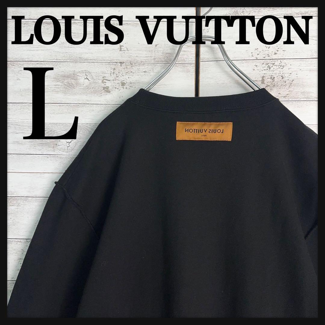【美品・Lサイズ】ルイヴィトン　近年モデル インサイドアウト スウェット　黒