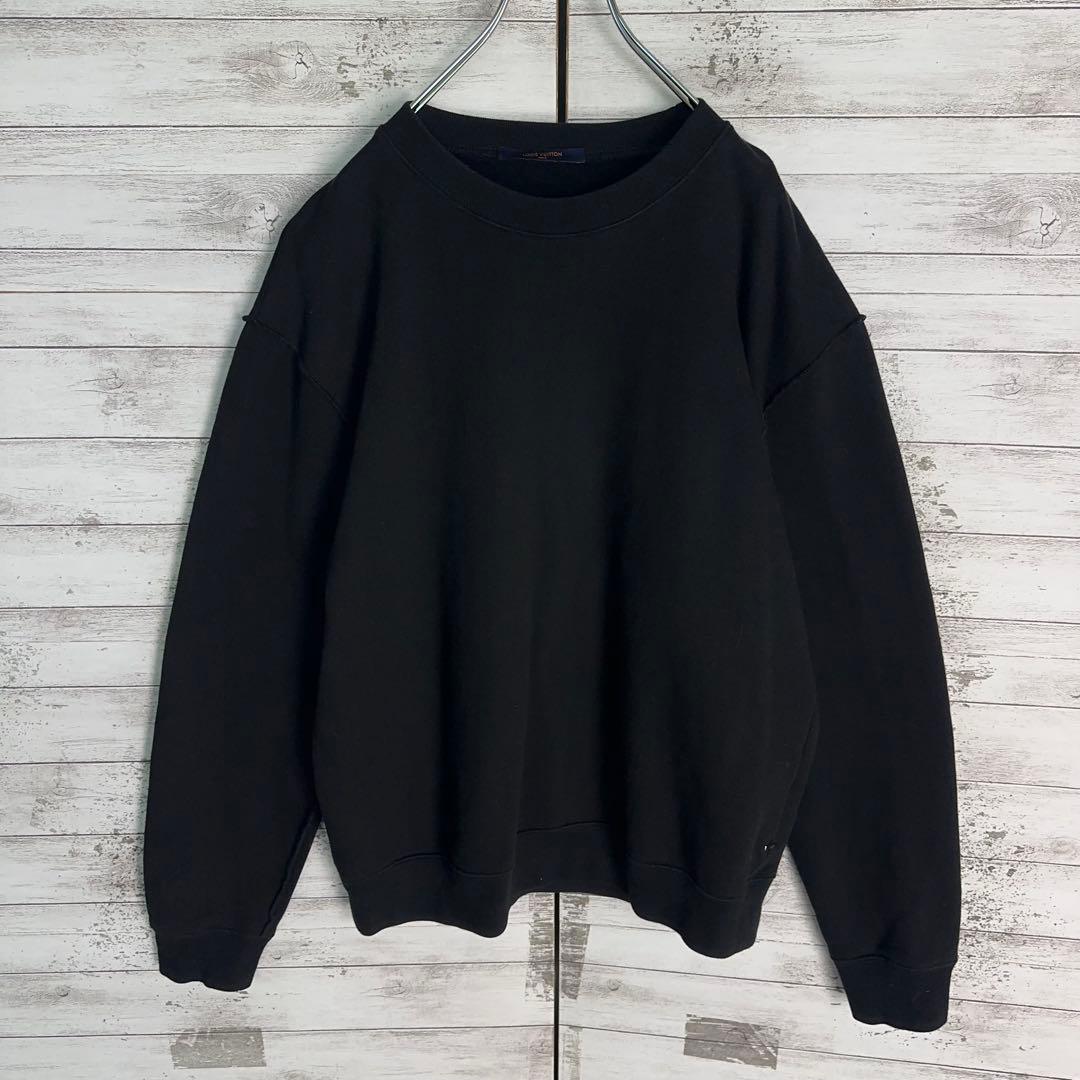 【美品・Lサイズ】ルイヴィトン　近年モデル インサイドアウト スウェット　黒