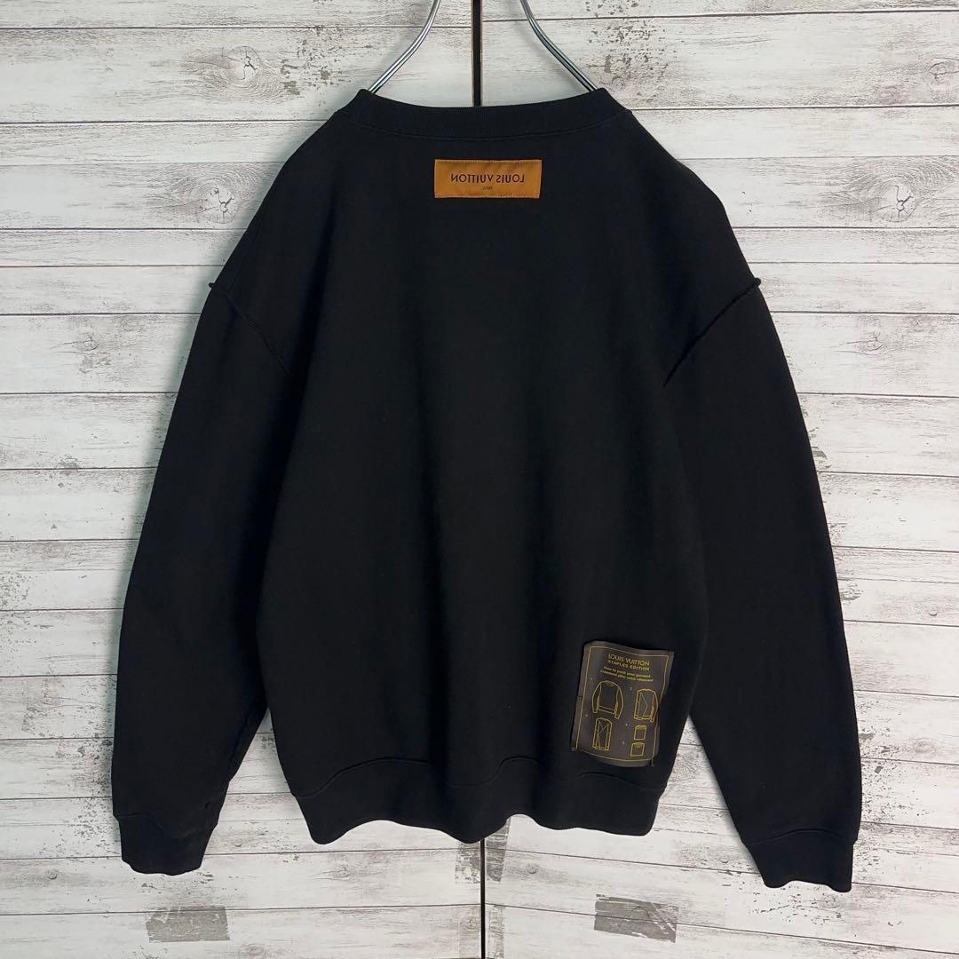 【美品・Lサイズ】ルイヴィトン　近年モデル インサイドアウト スウェット　黒