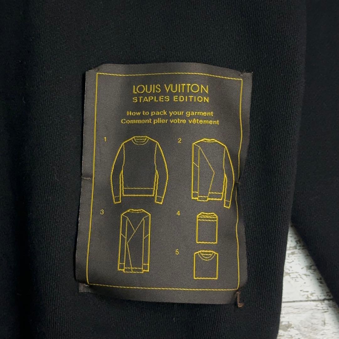 【美品・Lサイズ】ルイヴィトン　近年モデル インサイドアウト スウェット　黒