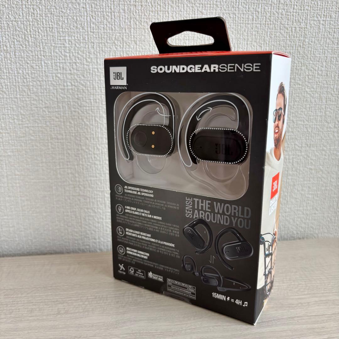 JBL オープンイヤー完全ワイヤレスイヤホン　Soundgear Sense　黒