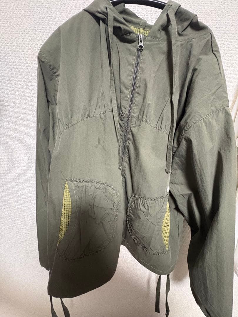 coyseio CHECKWRINKLESWINDBREAKER 森ガール