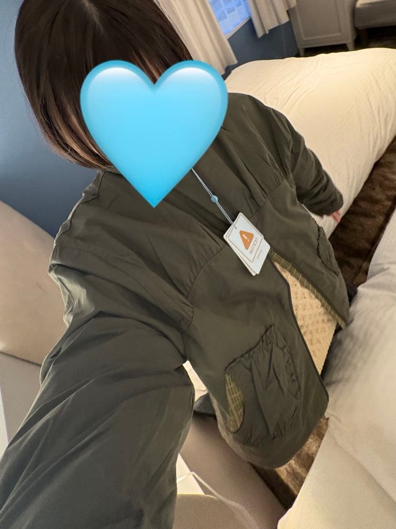 coyseio CHECKWRINKLESWINDBREAKER 森ガール