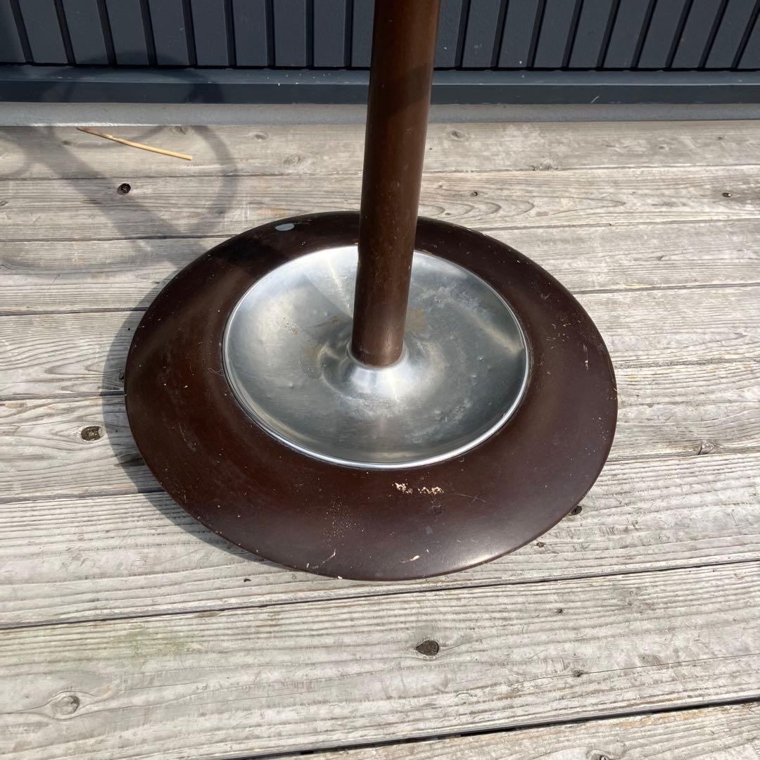 昭和レトロ ミッドセンチュリー 木製螺旋型ポールハンガー ハンガーラック 傘立て