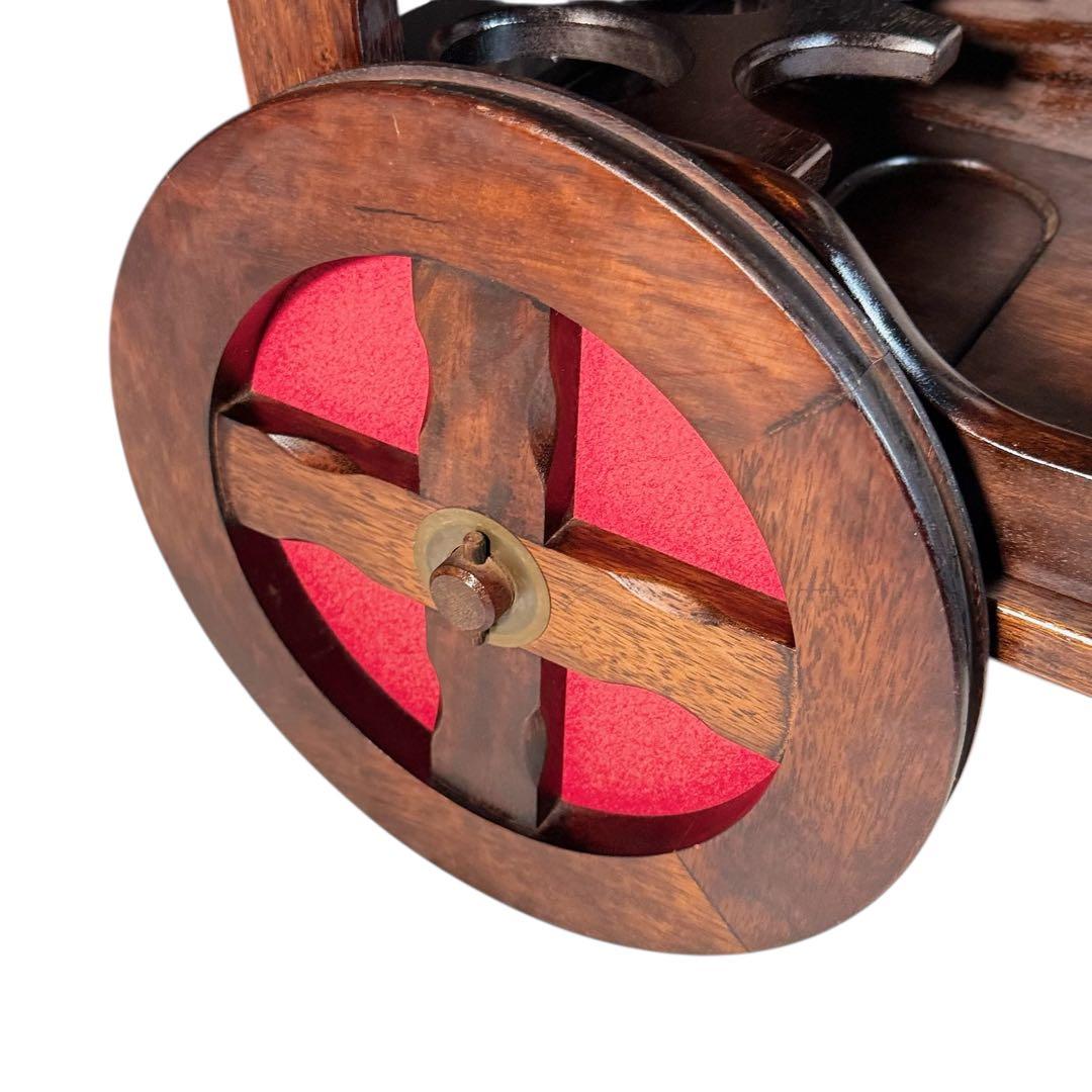 HR693 オールドカリモク　古いkarimoku ワインキャスター　ワゴン