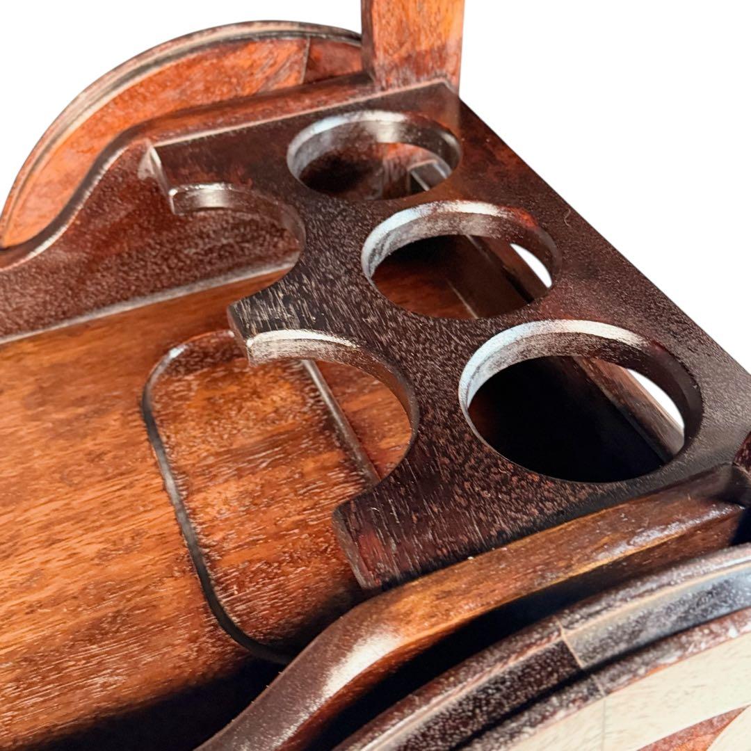 HR693 オールドカリモク　古いkarimoku ワインキャスター　ワゴン