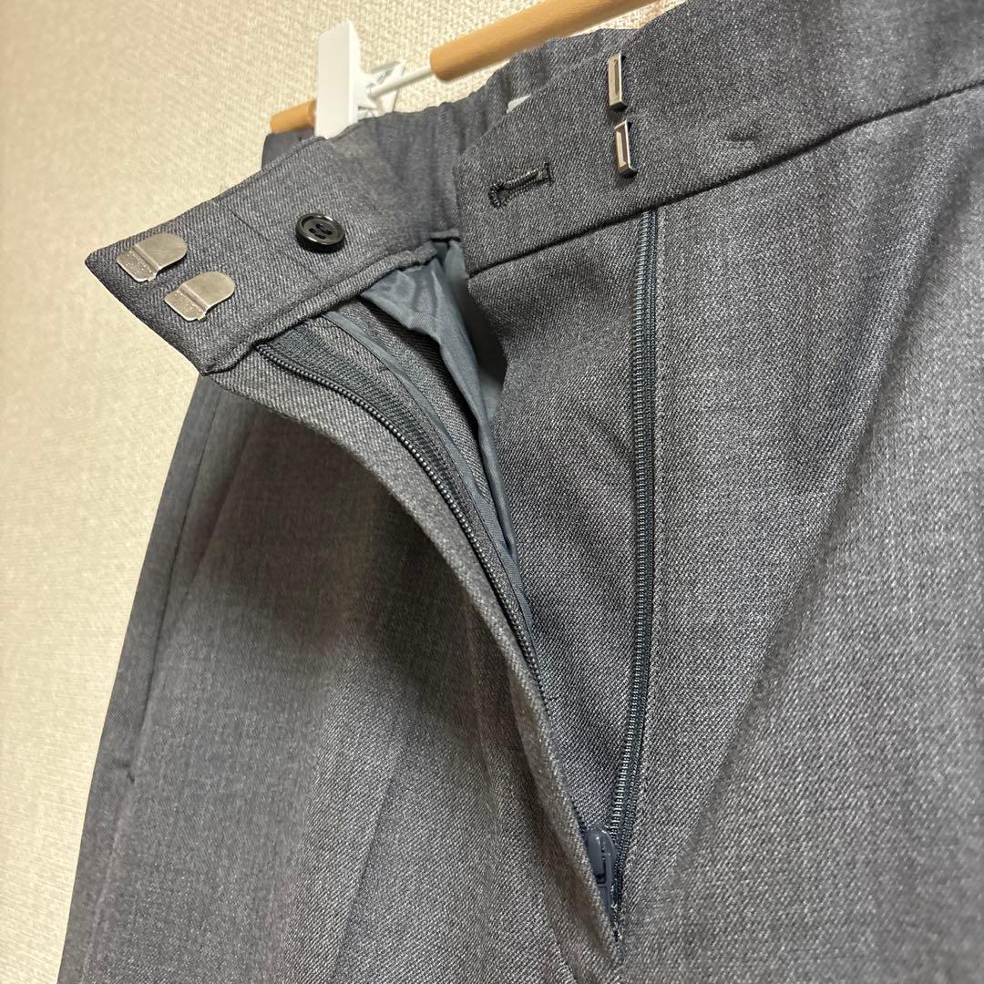 セオリーリュクス　パンツ　ワイド　ストレート　グレー　美品　36号