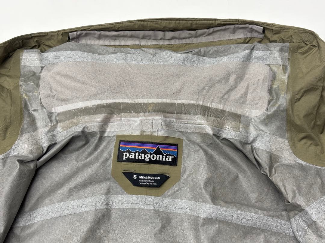 patagonia ナイロン ジャケット ウェーディング 釣り オリーブ
