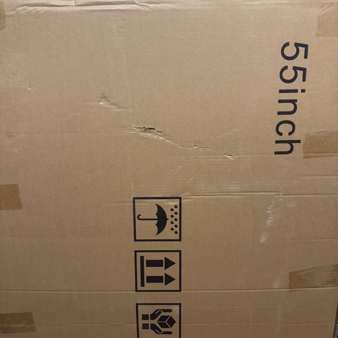 液晶TV保護パネル 55型対応 アクリル製 角丸 ブルーライトカット 高透過率