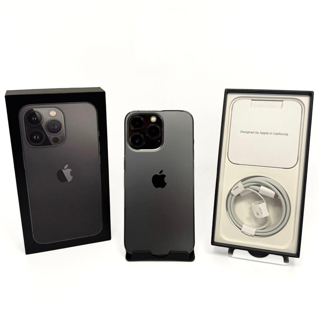 美品★iPhone13 Pro SIMフリー 128GB グラファイト 付属品