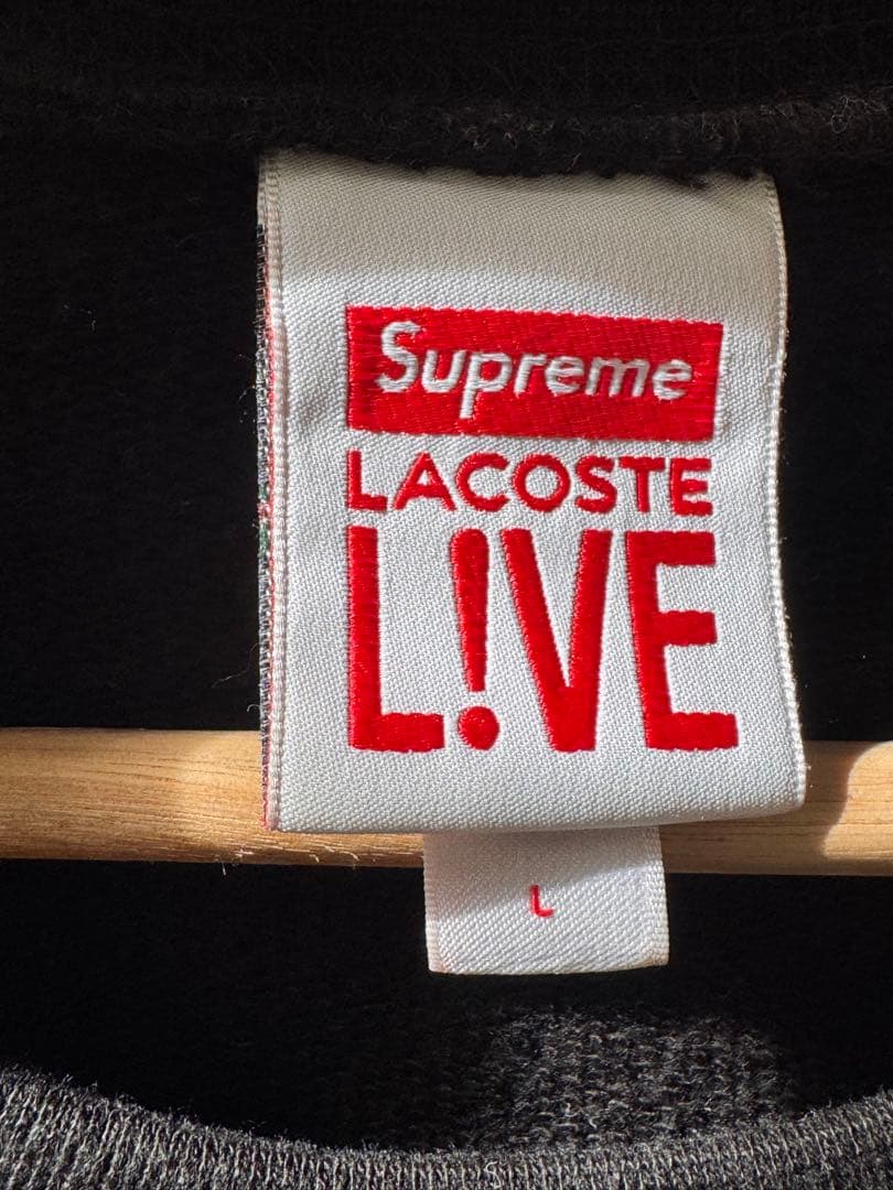 【希少】Supreme × LACOSTE L!VE Crewneck Lサイズ