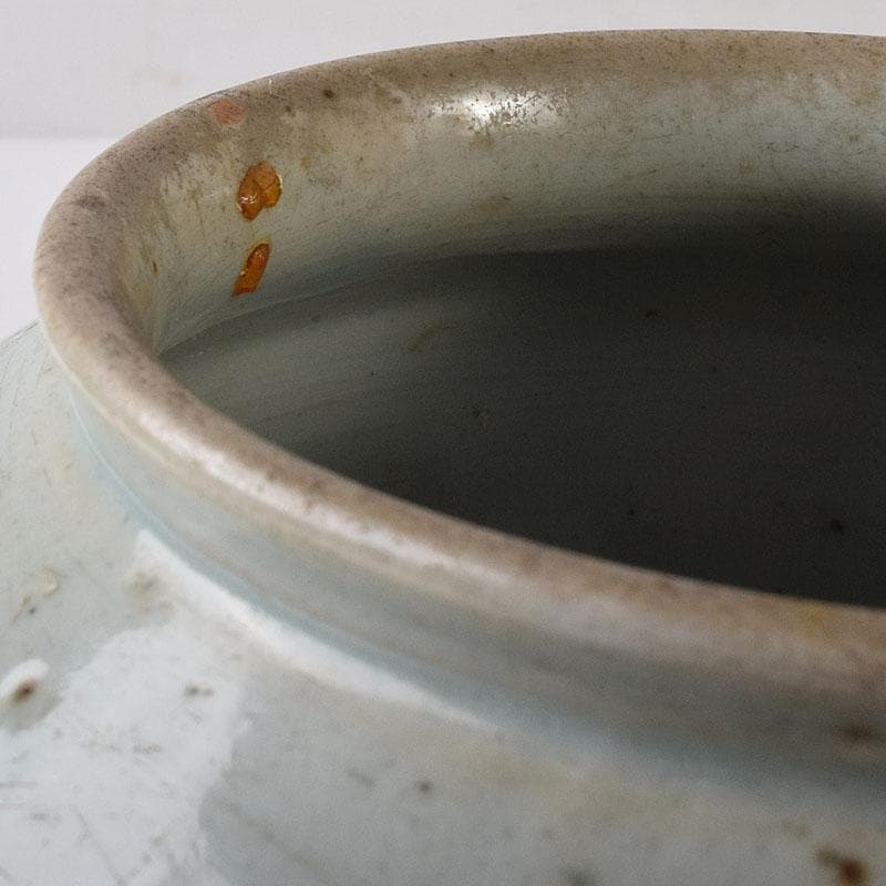 朝鮮美術　李朝　高麗白磁　壷　C　R8595