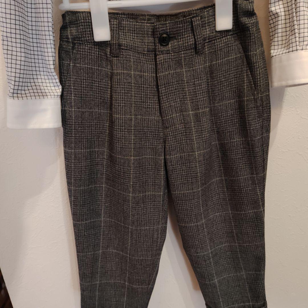 【美品】ワルツバイビームス フォーマル スーツ キッズ 110 グレー