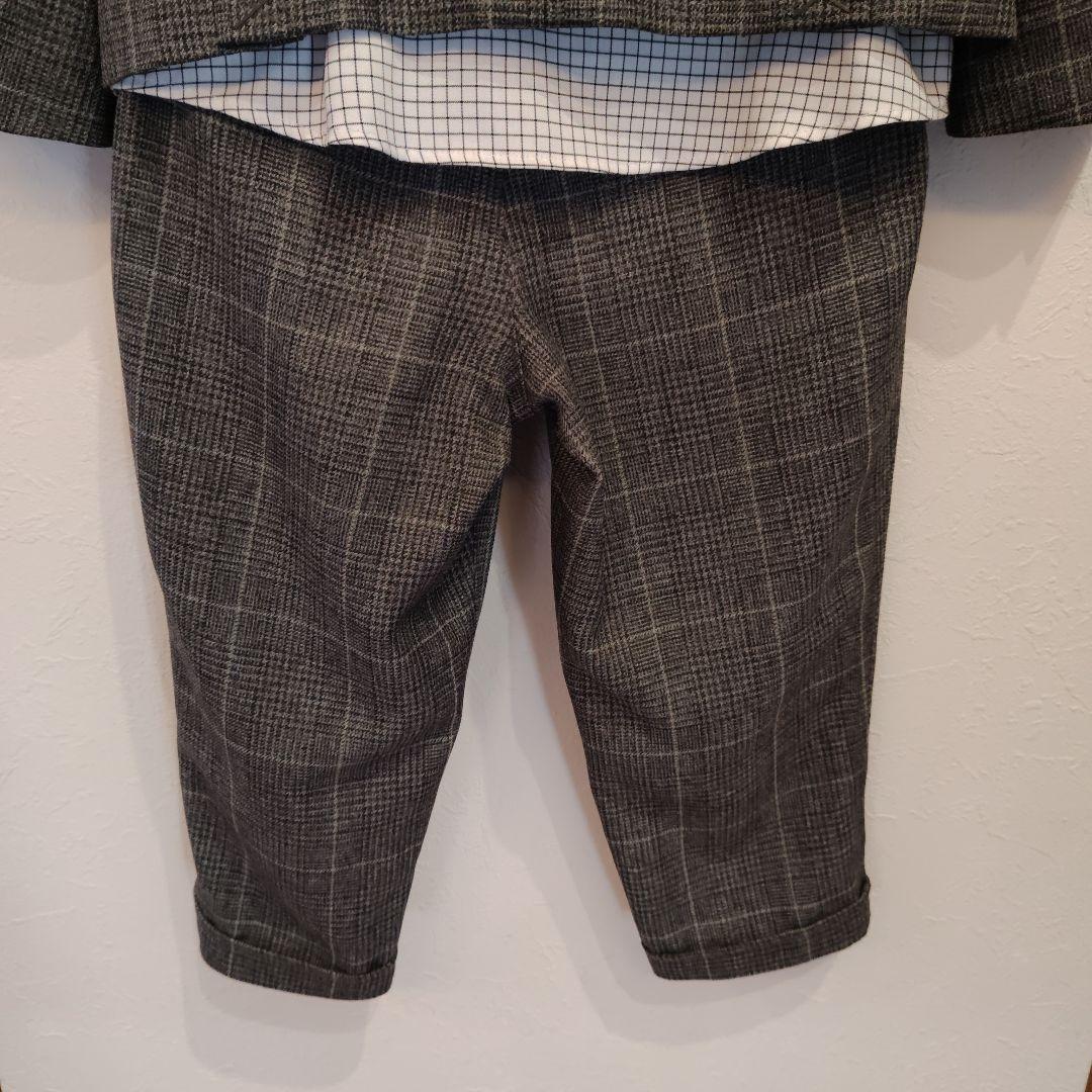 【美品】ワルツバイビームス フォーマル スーツ キッズ 110 グレー