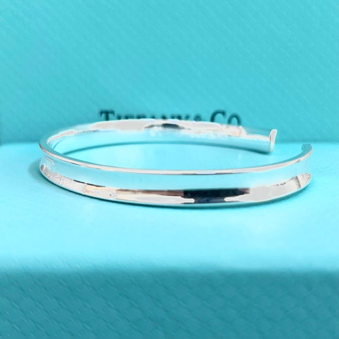 極美品　ティファニー　シルバー　リング　ブレスレット　カフ　ナロー　1837