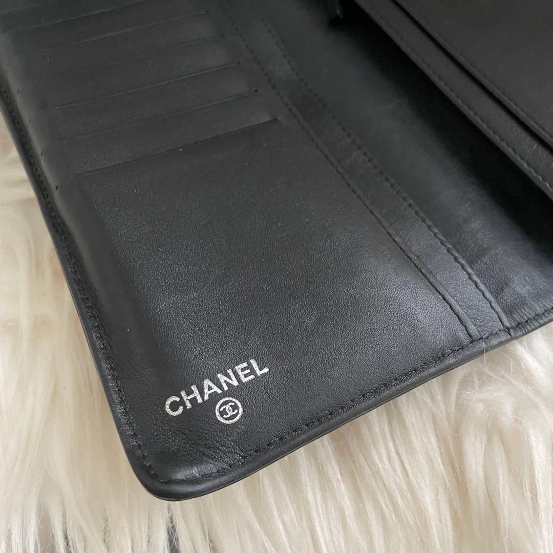 シャネル CHANEL 財布 ココマーク キャビアスキン 黒 ブラック
