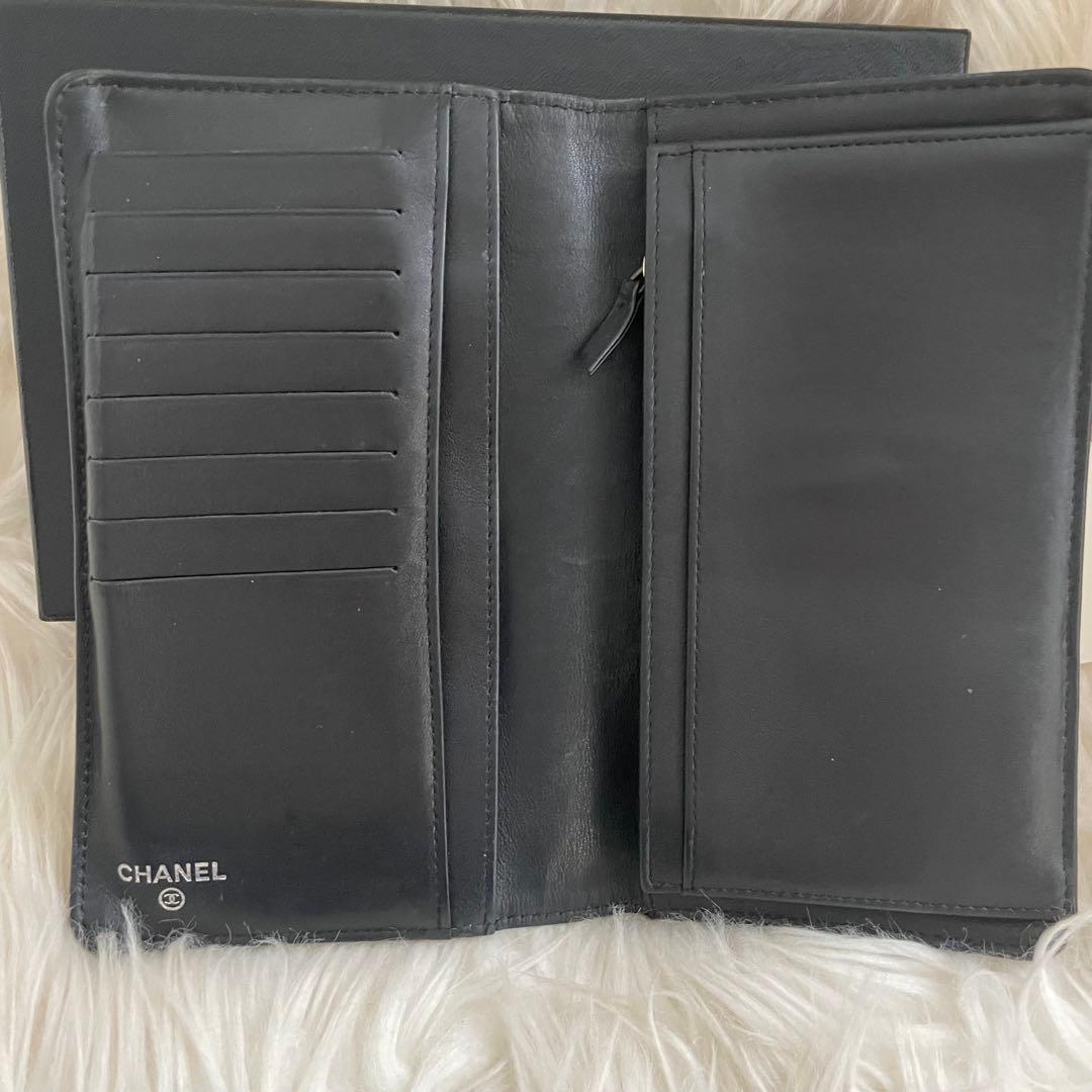 シャネル CHANEL 財布 ココマーク キャビアスキン 黒 ブラック