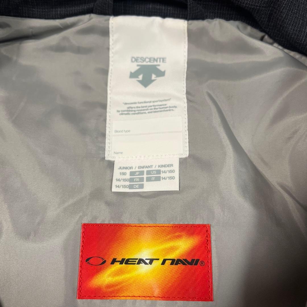 デサント スキーウエア 150 140 キッズ スノーウェア 男の子 赤 黒