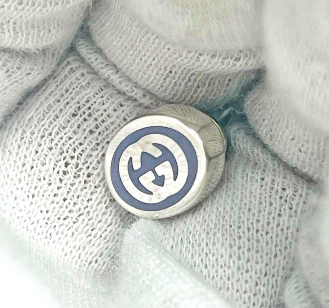 美品　GUCCI パープルGGアイコンピアス　片耳