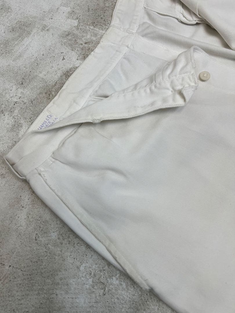 60s ワークパンツ　ホワイト　made in usa ビッグサイズ