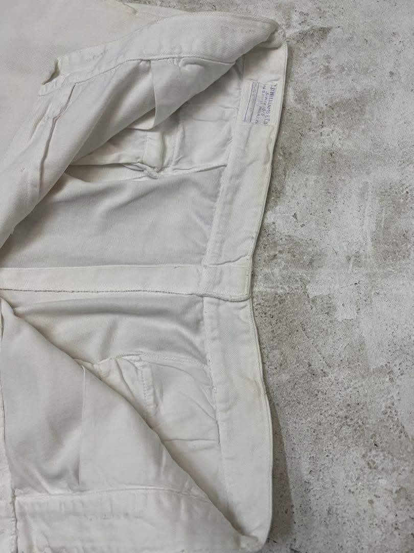 60s ワークパンツ　ホワイト　made in usa ビッグサイズ