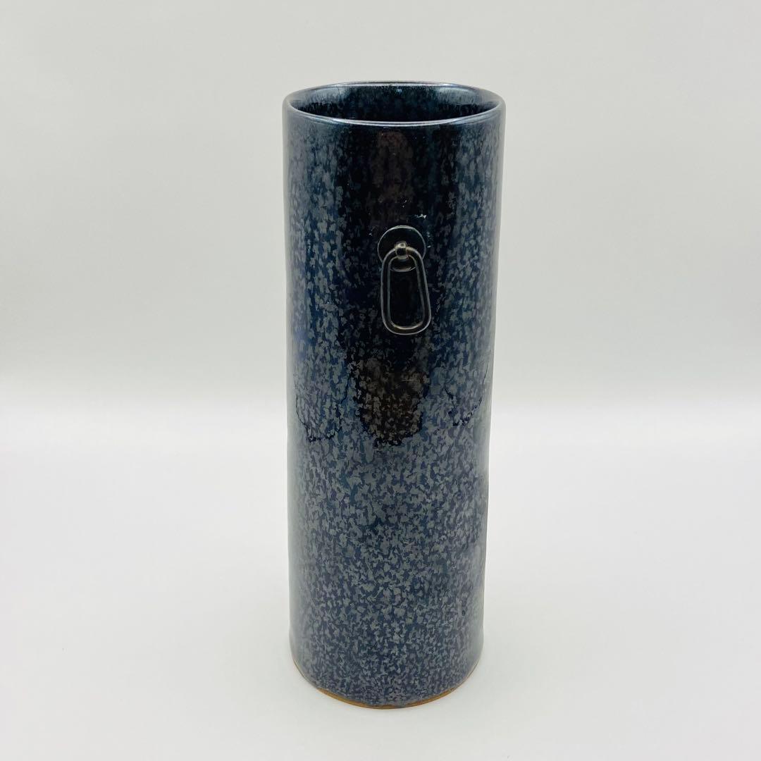 油滴花入 掛け置き兼用　鎌田幸二　共箱入　茶道具　京焼　花瓶　華道具