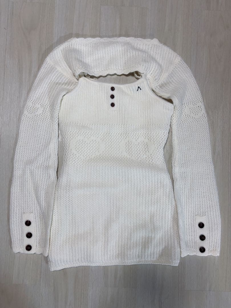 ワンピース ANDMARY Heart stitch mini dress