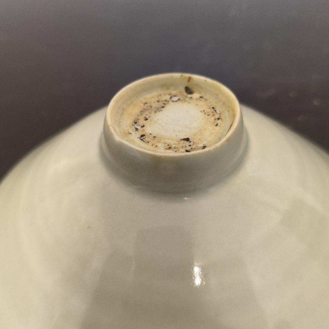 定窯白磁刻文輪碗