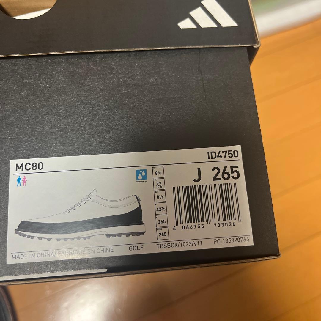 adidas BOOST MC80 ゴルフシューズ メンズ ホワイト