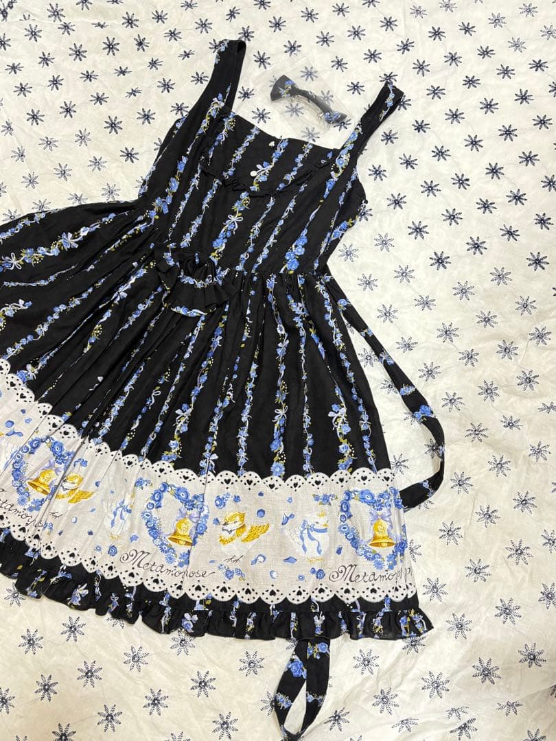 リボンジャンパースカート+リボンバレッタセット