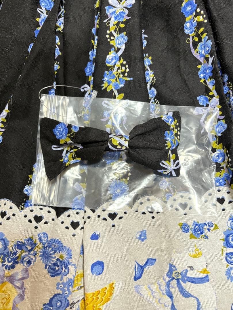 リボンジャンパースカート+リボンバレッタセット