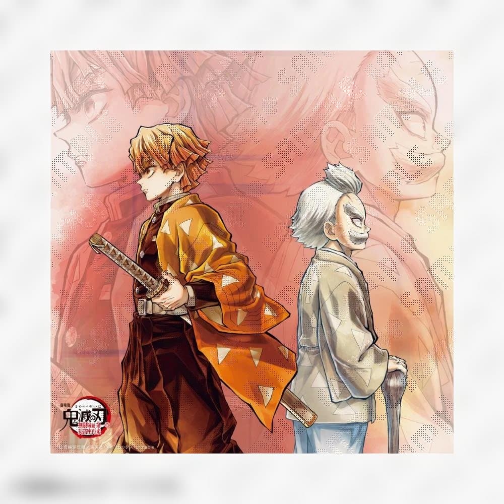 鬼滅の刃 「繋ぐ」描き下ろしイラスト ビッグポスター　善逸と爺ちゃん