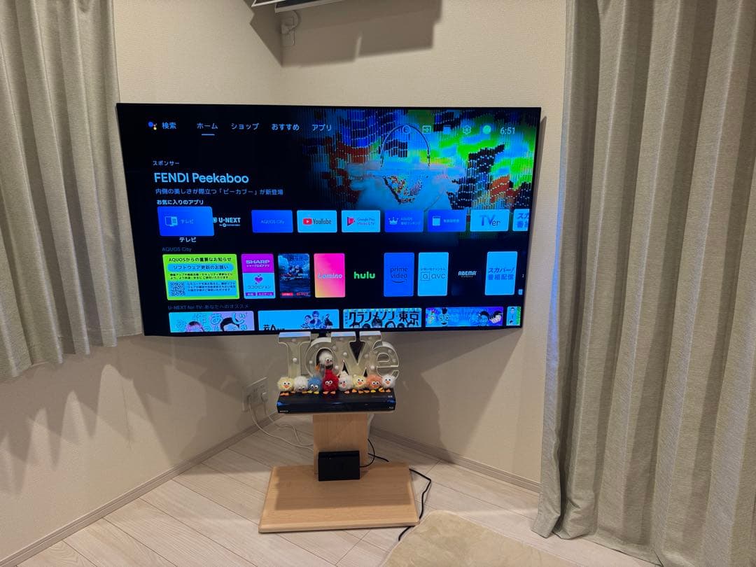 シャープ4K有機ELテレビ「AQUOS OLED 4T-C65DS1」2021年