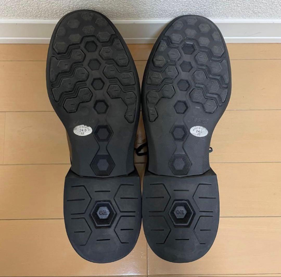 【数回使用程度】アシックス ランウォーク リード 180 ブラック 厚底