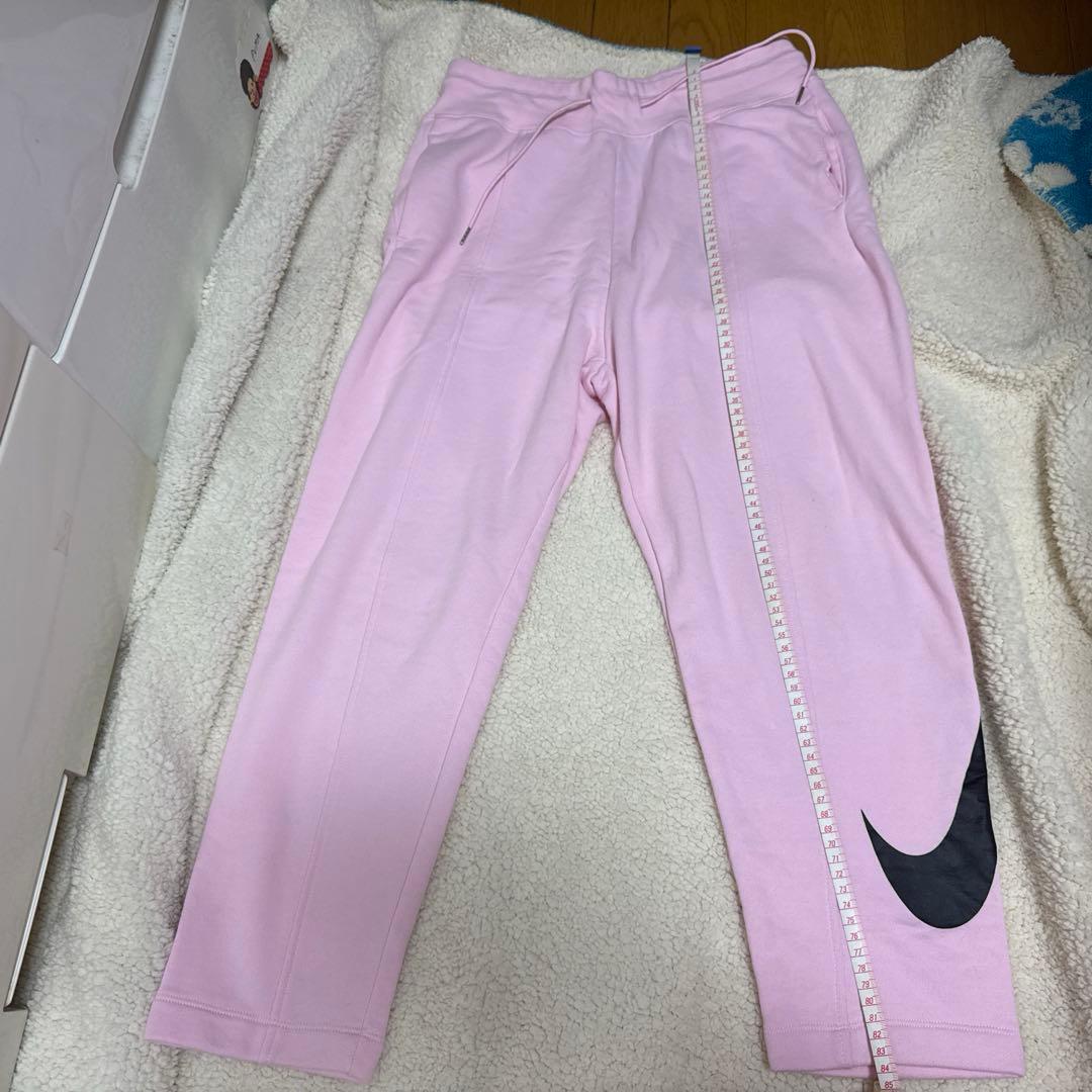 Nike ピンク フード付き クロップドスウェット