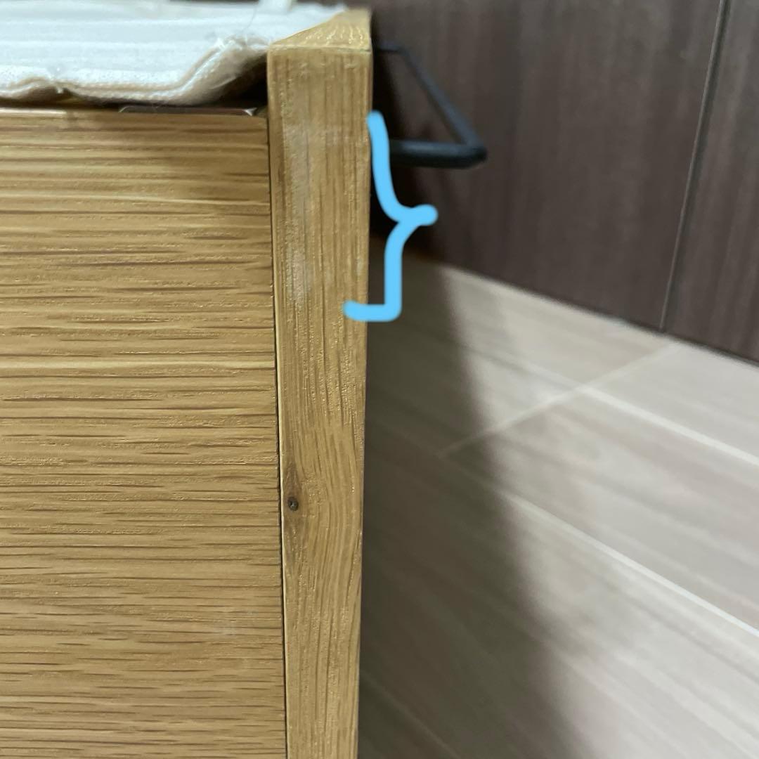 無印良品 ベッド下収納・大・オーク材・高さ25cmタイプ フタ付①