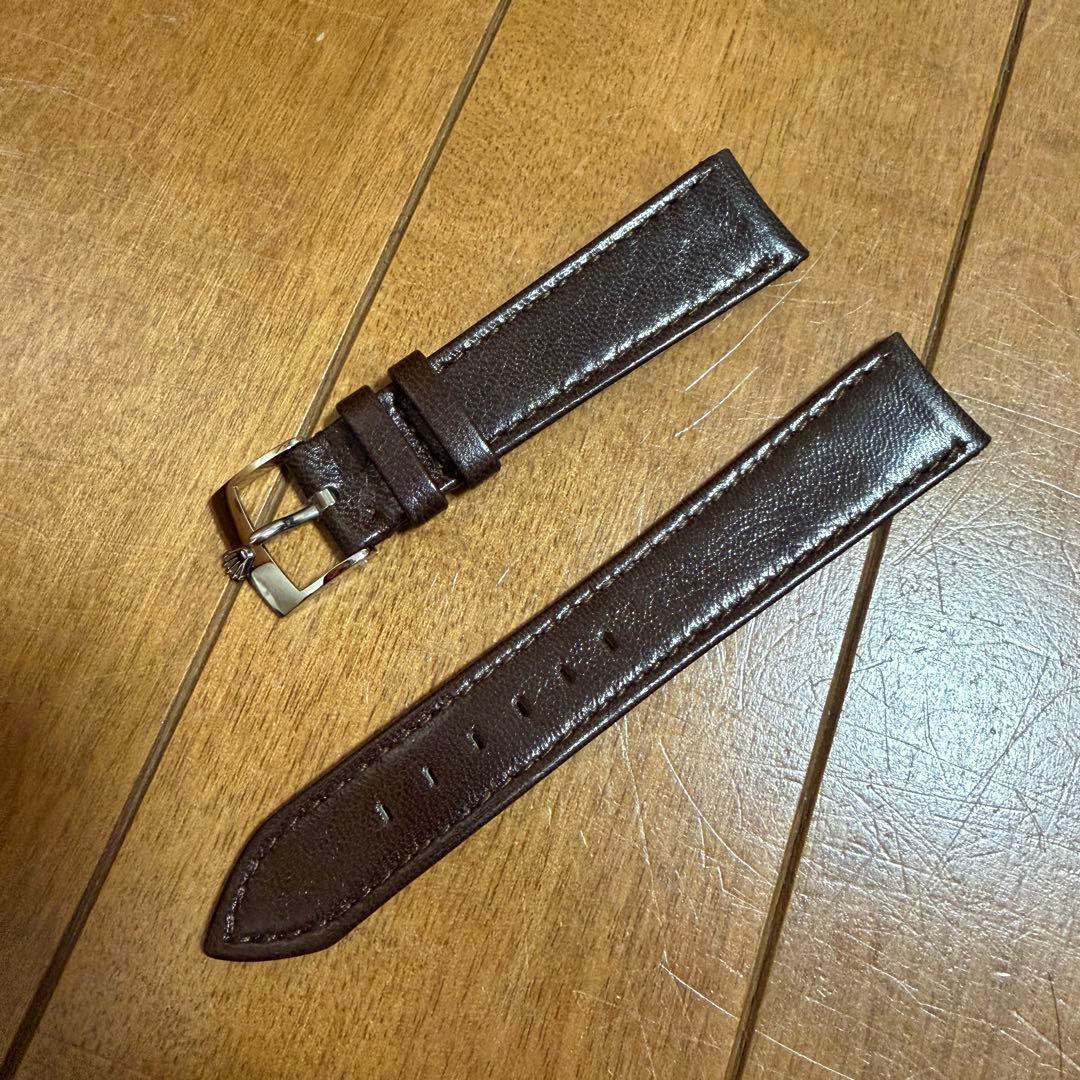 ロレックス 純正カーフベルト 19-16mm SSバックル16mm 付き