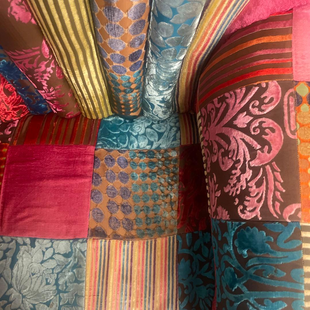 ソファ　パッチワーク