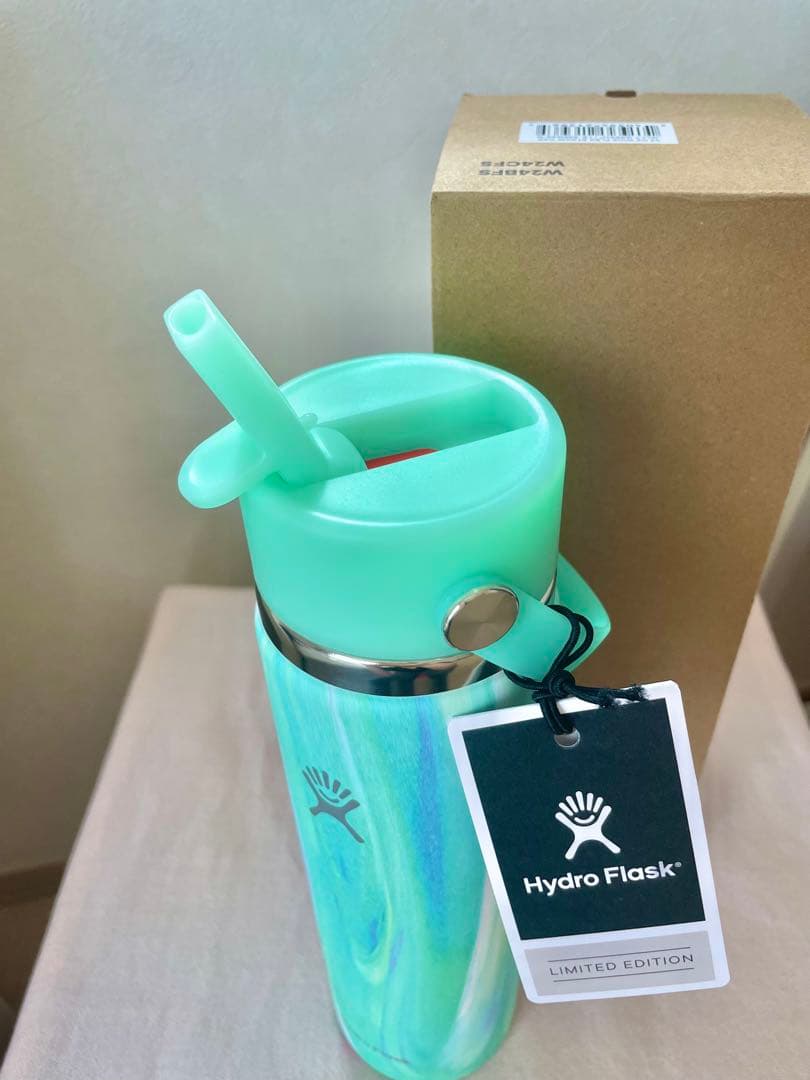 新品Hydro Flask 24oz Jelly Green 限定品/ストロー