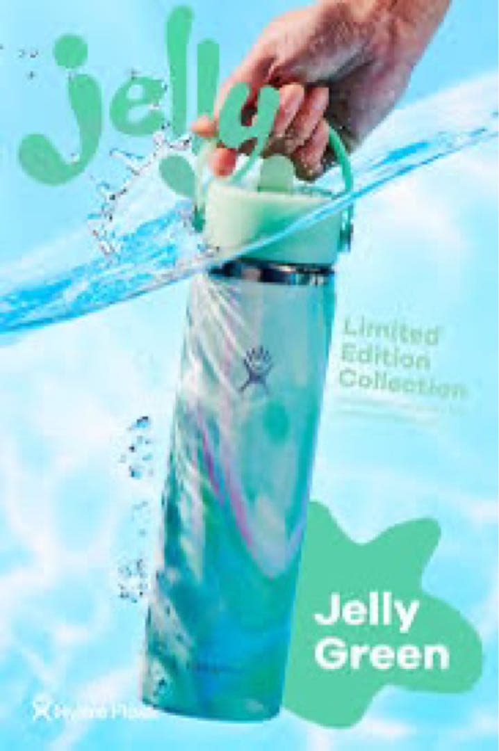 新品Hydro Flask 24oz Jelly Green 限定品/ストロー