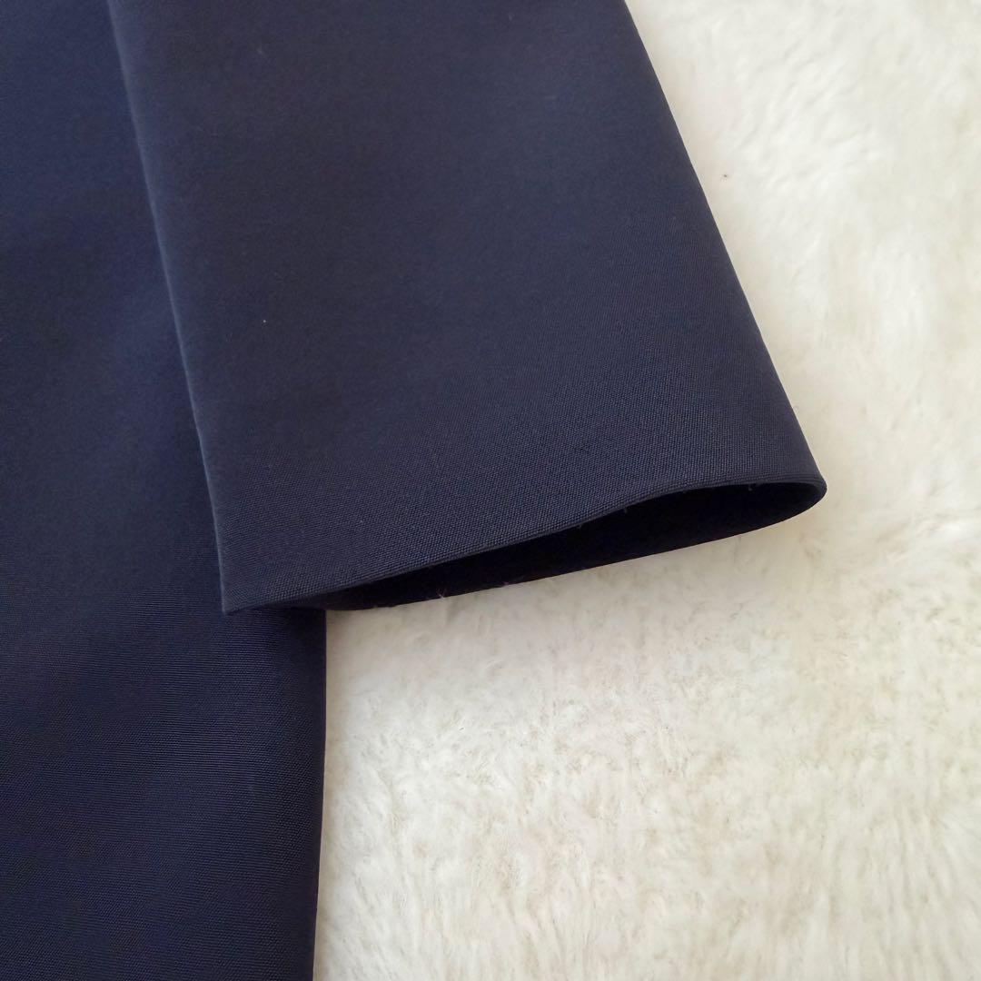 yori ラウンドカラー ドレス　ワンピース　ネイビー　Aライン　セレモニー