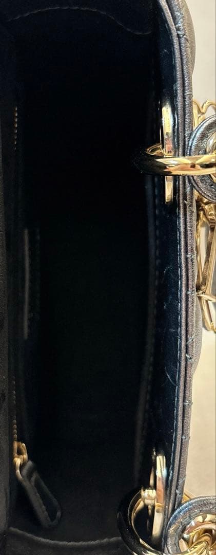 DIOR レディディオールスモール Lady Dior グレー バッグ